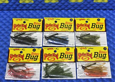 Strike King Bitsy Bug Mini Jig 1/16 OZ BBJ16 CHOOSE YOUR COLOR! • $2.59