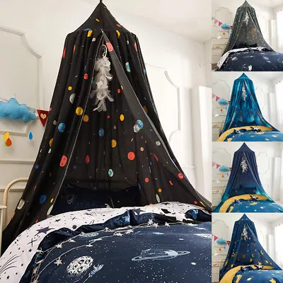 Kids Baby Bed Canopy Mosquito Net Princess Curtain Bedding Dome Tent Starry Dots • $39.89