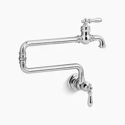 Kohler Artifacts Polished Chrome Wall-Mount Pot Filler Kitchen Faucet 99270-CP • $599.95