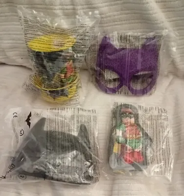 4 X Mcdonalds Happy Meal Toys Lego Batman Movie Masks Cup Tin NEW • £10