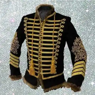Mens Military Napoleonic Hussar Jacket Tunic Pelisse Jimi Hendrix Hussar Jacket • £58.50