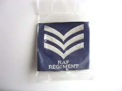 Raf Regiment Shirt Sgt  Pair Of Rank Badges / Slides -  Royal Air Force Uk • £2.99