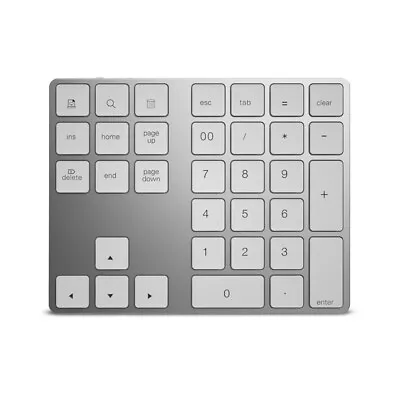 BT 3.0 Wireless Numeric Keypad 34 Keys Keyboard For Accounting PC Tablet Laptop • £23.59