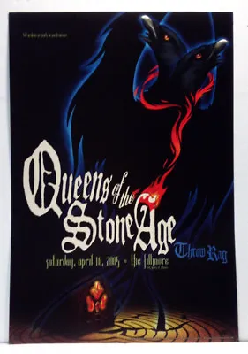 $65 • Buy Queens Of The Stone Age@ Fillmore Sf #683/2005 Never Rolled/concert Poster/qotsa