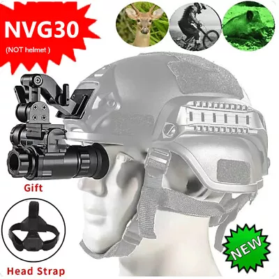 NVG30 Night Vision Goggles Monocular Green WIFI 1080p Tactical Helmet Hunting • $424.38