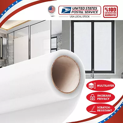 Frosted One Way Mirror Privacy Home Commercial Window Tint Film Solar UV Heat • $15.99