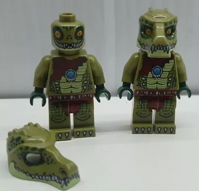 Crawley Pair Lego Genuine The Legends Of Chima Minifigure Croc Double Sided Head • $26