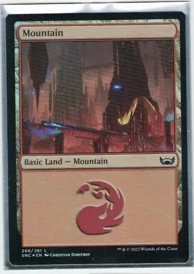 MTG - New Capenna *FOIL* L Mountain #268 • $0.50