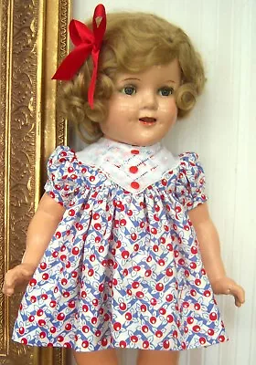 Dress & Bow For18  Shirley Temple Or19  F & B Patsy Ann-DOLLS NOT INCLUDED • $21.99