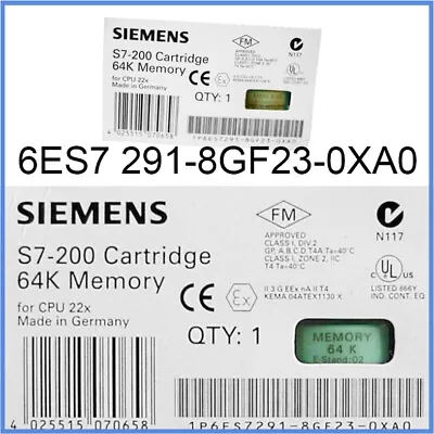 1 PIECE New 6ES7 291-8GF23-0XA0 S7-200 64k Memory Siemens 6ES7291-8GF23-0XA0 • $28.98