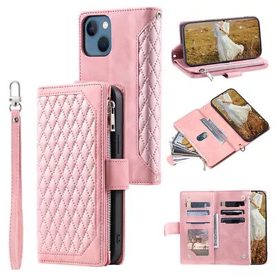  For Samsung S24 S23 S21FE S20 S10 Note 20 Flip Leather Wallet Card Case Cover • $22.89