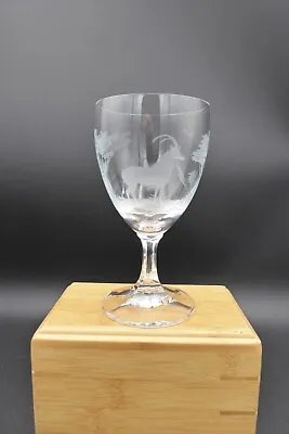 Queen Lace Crystal Moser Rowland Ward Kenyan African Safari Wine Glass! • $110