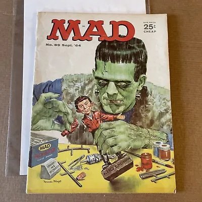 Mad Magazine #89 September 1964 Frankenstein Cover Norman Mingo VG Shipping Incl • $34.90