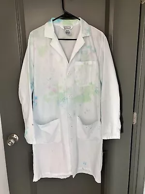 Lightly Tie-Dyed Lab Coat Small • $15