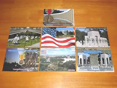 Lot Of 7 Postcards Washington D.C. White House Vietnam Memorial Etc. -- Postcard • $5.99