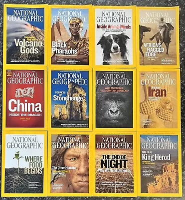 National Geographic Magazines Year 2008 Complete Set • $12