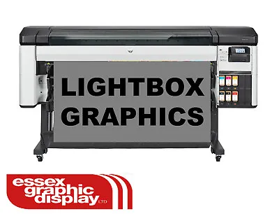 Custom Printing Backlit Film Graphics For Lightbox Light Boxes Menu Signage • £13.99