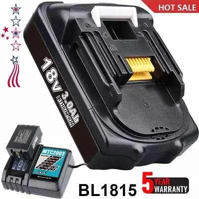 2 PACK For Makita 18V 3.0Ah Lithium-ion Battery LXT MTL1805 BL1815 BL1830 BL1850 • $17.09