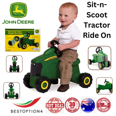 $54.87 • Buy John Deere Sit-n-Scoot Tractor Kids Car Push Baby Ride On Toys Toddler Play Toy