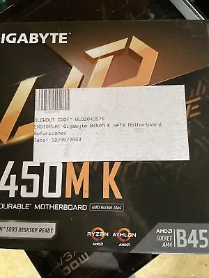 Gigabyte B450m K • £0.99