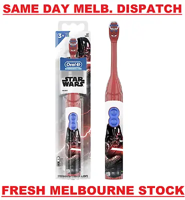 $34.50 • Buy Oral-B Kids - Battery Power Toothbrush - Soft 3+ Years - Star Wars Darth Vader