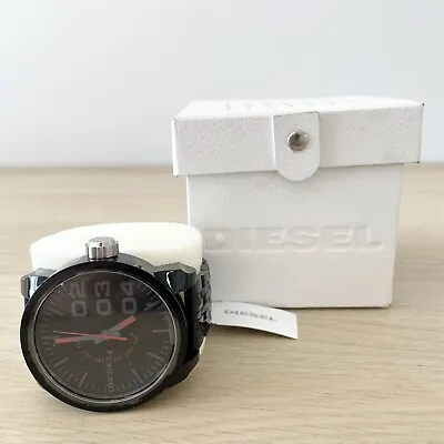 DIESEL DZ-1460 Large Face Wrist Watch Black New In Opened Box - Needs Battery • $249.95