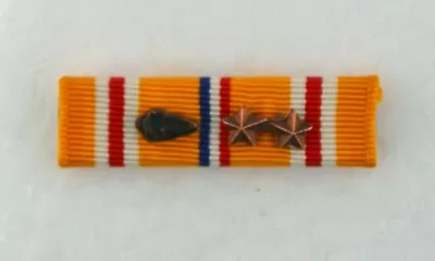 WWII Pacific Theater Ribbon Bar With Arrowhead Device And 2 Campaign Stars • $9.95