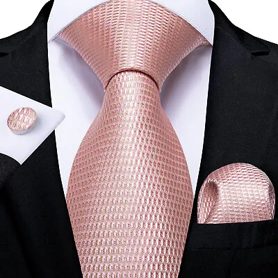 £10.49 • Buy UK Black Gold Paisley Silk Tie Set Mens Necktie Pocket Square Cufflinks Wedding