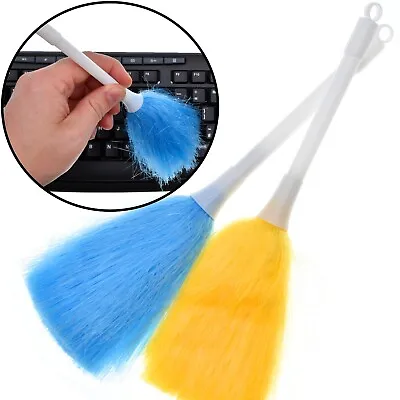 £2.97 • Buy 2 Pack MINI DUSTER SOFT CLEANER HANDLE Feather Magic Dust Anti Static Small Set