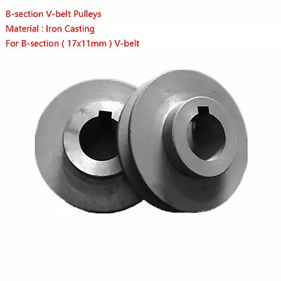 Iron Casting V-Groove Drive Pulley For B-Section V-Belt Pulleys OD 60mm-150mm • $108.69