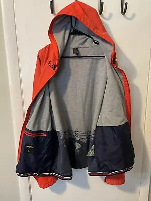 Vintage 90s NAUTICA Competition  Jacket Sailing Rare Interior Design 100% Cotton • $51.27