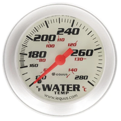 $32.19 • Buy Equus Coolant Temperature Gauge 8242; 8000 Series Water Temp 130-280�F 2 