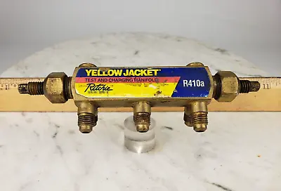 Yellow Jacket Brute 4 Ritchie Test Manifold R410a - Valve Shutoff Test Charging • $14.95