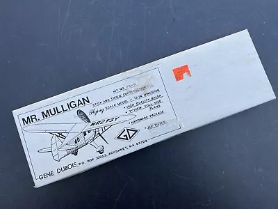 Vintage Rare Mr. Mulligan Balsa Wood Model Airplane Kit Gene Dubois • $69.99