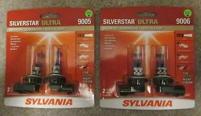 NEW Sylvania Silverstar Ultra 9005 9006 SU/2 Hi Lo Beam - 4  BRAND NEW Bulbs • $59.95