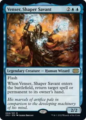 Venser Shaper Savant Double Masters 2022 MINT Blue Rare MAGIC MTG CARD ABUGames • $3.35