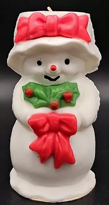 Vintage Avon Mrs. Snowlight Bayberry Fragrance Christmas Candle Wax Figurine  • $12.25