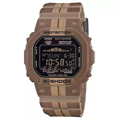 G-Shock G-Lide Surf Wooden Pattern Multiband Limited Edition Watch GWX-5600WB-5 • $449