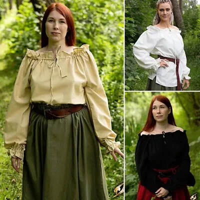 Womens Pirate Shirt - Perfect For LARP Re-Enactment Or Costume • £30