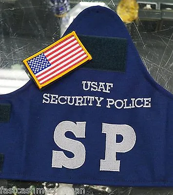 Usaf Security Police Blue Armband Brassard & Us Color Flag Air Force Pd • $39.99