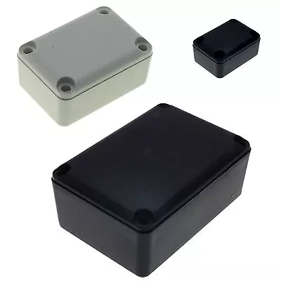 ABS Plastic Box For Electronics Hobby Projects Enclosure Case ALL Sizes UK • £2.50