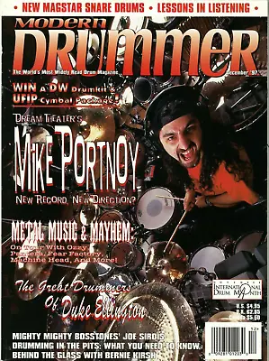 Modern Drummer Magazine December 1997 Mike Portnoy Dream Theatre Joe Sirois Duke • $9.98