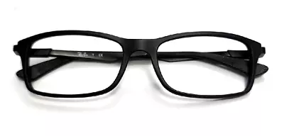 Ray Ban RB7017 5196 Black Rectangle Eyeglasses 54-17 145 • $49.99