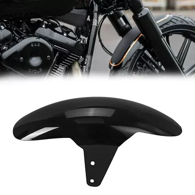 Black Motorcycle Short Front Fender For Harley M8 Softail Breakout FXBR FXBRS US • $59.99