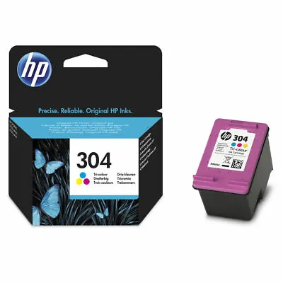 £16.95 • Buy Genuine HP 304 / 304XL / Black / Colour Ink Cartridges For DeskJet 2632 Printer