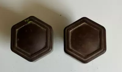 £15 • Buy Recliamed Pair Bakelite Deco Door Handles  Knobs  (free Post ) #r23