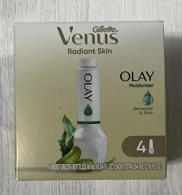 BRAND NEW Gillette Venus Radiant Skin Seaweed & Aloe Olay Razor 4 Refills • $10.99