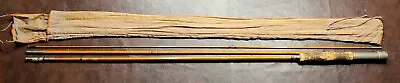 Vtg SHAKESPEARE Split Bamboo Fly Rod. 3 Pc  9’-2 . Cloth Bag. Fishing Antique  • $90