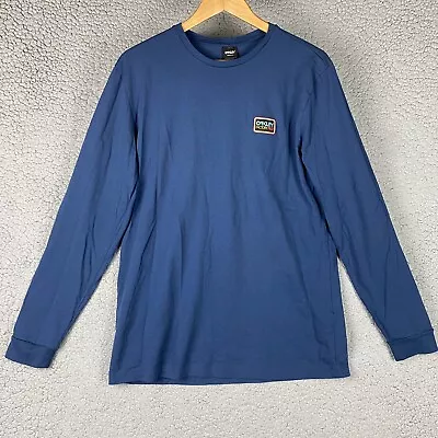 Oakley Long Sleeve Men's T-Shirt L Blue Factory Pilot Hydrolix Colorful Logo • $26.95