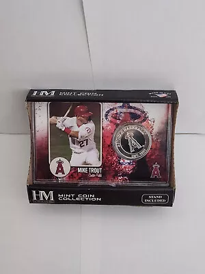 Highland Mint MLB Los Angeles Angels Mike Trout Silver Coin Card • $30